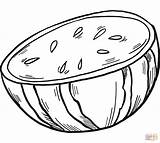 Half Watermelon coloring Page  Free Printable Coloring Pages sketch template