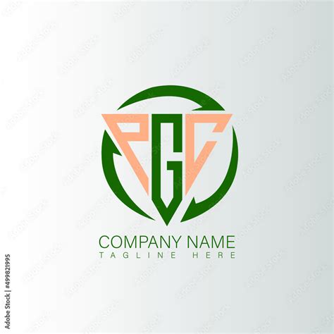 PGC letter logo design on white background.PGC creative initials letter ...