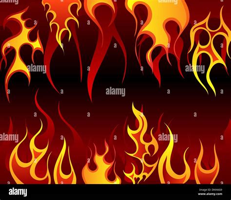 Inferno fire vector background for design use Stock Vector Image & Art ...