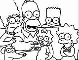 Simpsons Couch Coloring Page Pages sketch template