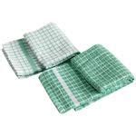 Buy Brodees Cotton Terry Kitchen Towel - Green, Mini Checked, 40 x 60 ...
