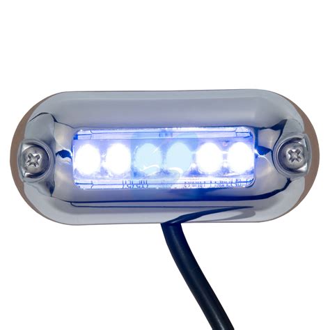 12V Marine Boat LED Underwater Light Blue Accent Surface Mount 6 LED Waterproof | eBay