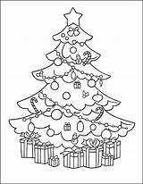 Christmas Tree Coloring Page sketch template
