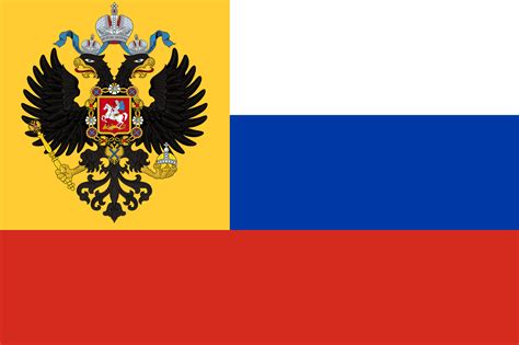 The Russian Imperial flag (private use, 1914-1917) as it was commonly ...