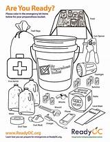Emergency Preparedness Coloring Page Sketch sketch template