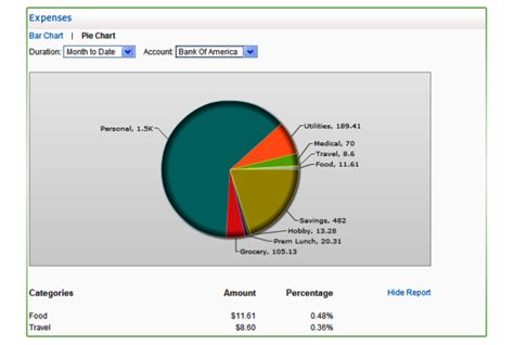 Financial Planning Software makes budget analysis easy with graphs & charts