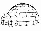 Eskimo Igloo House Coloring Page Sketch sketch template