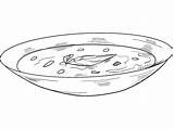 Bowl Of Soup coloring Page  ColouringPages sketch template