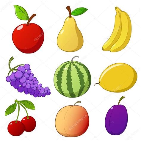 Set de frutas dibujadas a mano — Vector de stock © acidburn #6909924