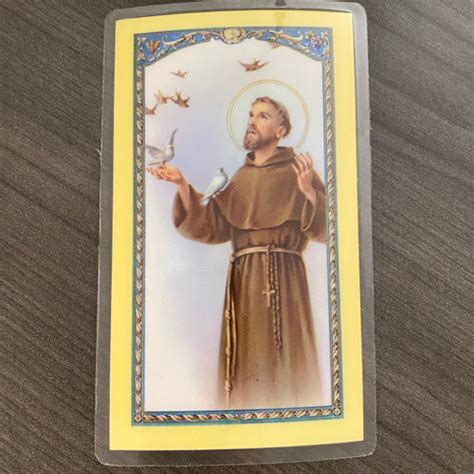 Saint Francis of Assisi Prayer Card