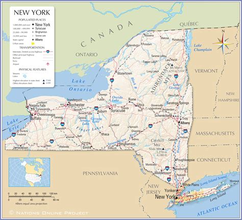 Map Of New York And Pennsylvania Border