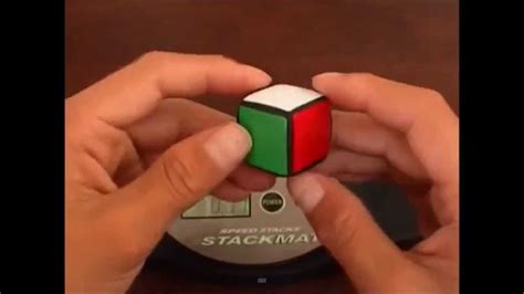 1x1 Rubiks cube solve - world record - YouTube