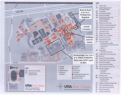 Map Of Utsa Main Campus - Missouri Map