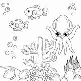 Desenho Vector Fish Aquarium Coloring Page For Kid  Vetor Premium sketch template