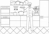 Chef coloring page  Free Printable Coloring Pages sketch template