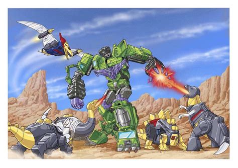 DINOBOTS vs DEVASTATOR 1920x1356 by AmazingCoolStuff on DeviantArt