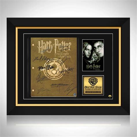 Harry Potter and the Prisoner of Azkaban Movie Script Limited Signature ...