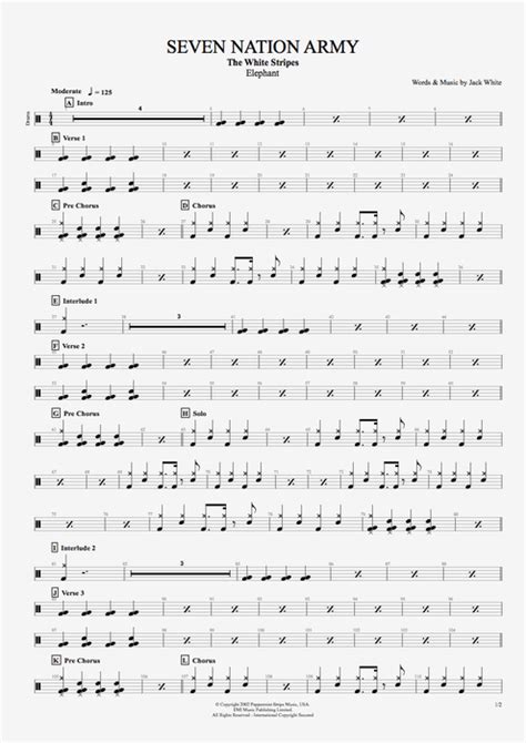 Seven Nation Army Tab by The White Stripes (Guitar Pro) - Full Score | mySongBook