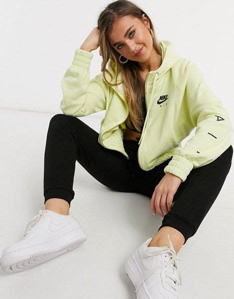 Nike air zip-through hoodie in lime green. #nike #hoodies #activewear | Green windbreaker, Nike ...