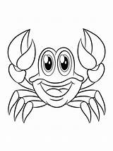Cute Crab coloring Page  Download Print Or Color Online For Free sketch template