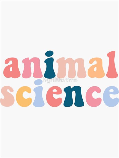 "animal science" Sticker for Sale by hyallthetime | Redbubble