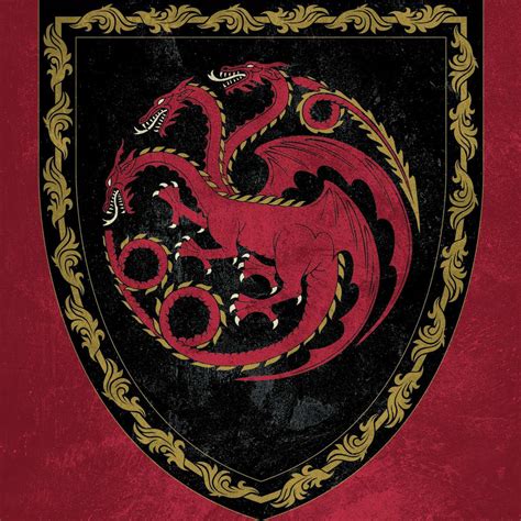 House Of The Dragon Targaryen Sigil Wall Art | Digital Art