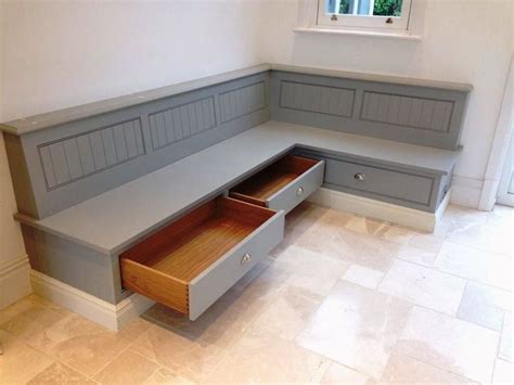 Easy Diy Kitchen Corner Bench Seating with Storage Drawers | Dining ...