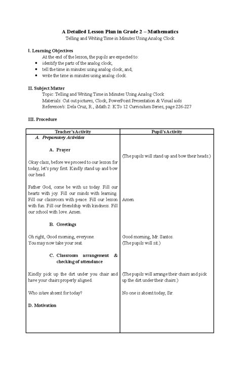 DLP-Mathematics Grade 2 - A Detailed Lesson Plan in Grade 2 ...