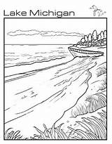 Lake Michigan  Great Lakes Coloring Page By We Be Squirreling TPT sketch template