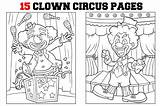 Coloring Pages For Kids  15 Clown And Circus sketch template