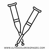Crutch Coloring Page  Ultra Pages sketch template