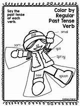 Verb Color Worksheet Verbs Worksheets Coloring Nouns Adjectives Pick  sketch template