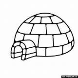Igloo Coloring Page sketch template