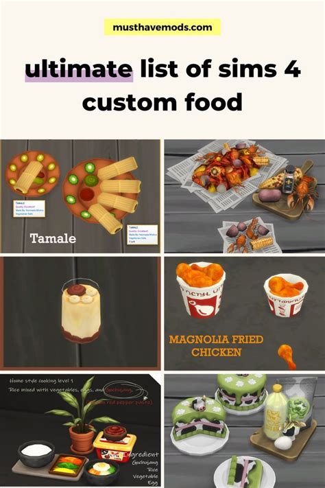 31+ Best Sims 4 Custom Food Recipes (The Absolute Best Sims 4 Food CC) | Sims 4, Sims 4 kitchen ...