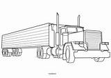 Free Printable Semi truck Coloring Pages For Kids sketch template