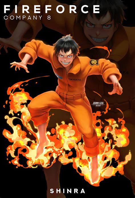 Fire Force - Shinra Kusakabe by JohnnyAzad on DeviantArt