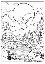 15 Easy Landscape Coloring Pages 100% Free Printable PDFs sketch template