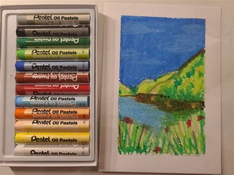 Pentel Oil Pastels - Review For Cheap Travel Pastels | Acrylic Painting ...