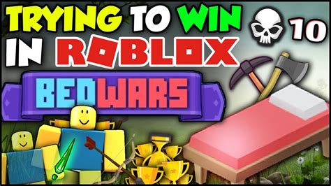 Trying To WIN A Game Of ROBLOX BEDWARS | Roblox BedWars DOUBLES With Randoms - YouTube