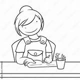 Homework Coloring Pages sketch template