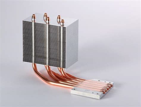 Heatpipe CPU Aluminum Heatsink With Copper For Thermoelectric Cooling