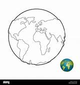 Earth coloring Book Heavenly Body Planet With Mainlands Globe For  sketch template