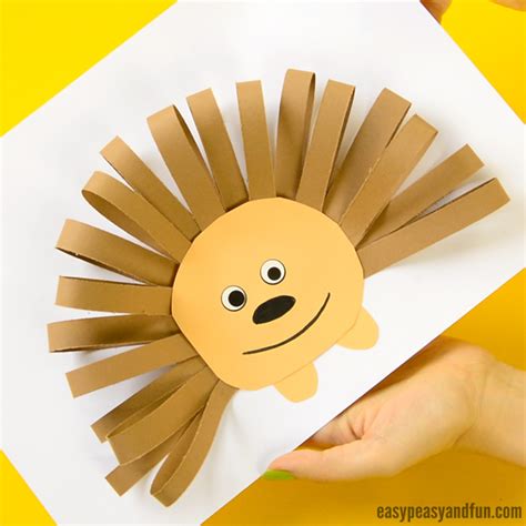 Paper Strips Hedgehog - Easy Peasy and Fun