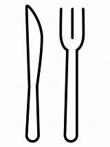 Fork And Knife Emoji coloring Page  ColouringPages sketch template