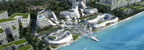 Futuristic eco-city powered with renewable energy is unveiled for the ...