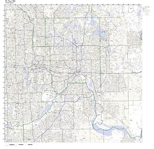 Amazon.com - St. Paul, MN ZIP Code Map Not Laminated - Prints