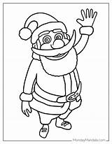 Santa Beard Coloring Pages sketch template