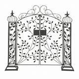 Garden Gate Coloring Pages Sketch Page sketch template