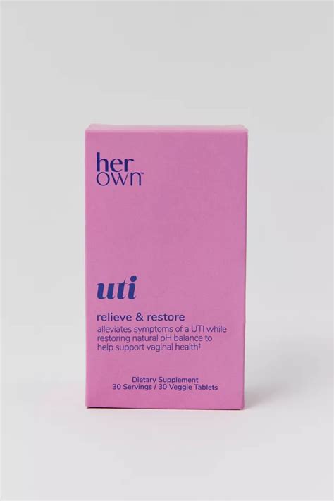 Her Own UTI Relieve & Restore Dietary Supplement | Urban Outfitters
