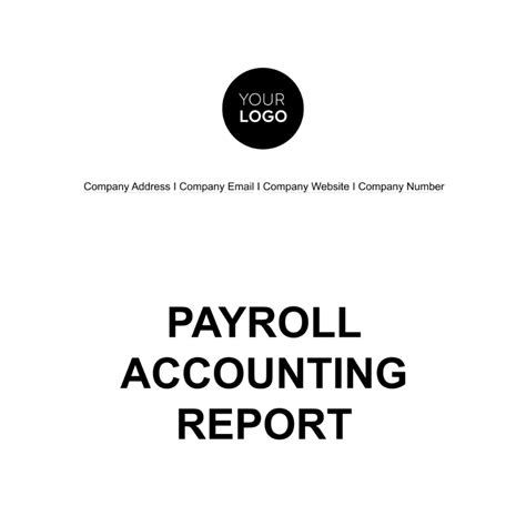 Payroll Accounting Report Template - Edit Online & Download Example | Template.net